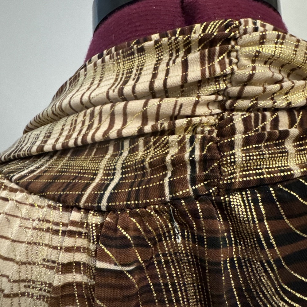 NWT Seven Islands Sleeveless maxi dress Womens S Brown Gold Animal Print Resort - Picture 10 of 16
